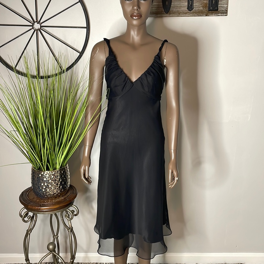 MARIA BONITA USA Beautiful Mind Black Slip Dress Size M
